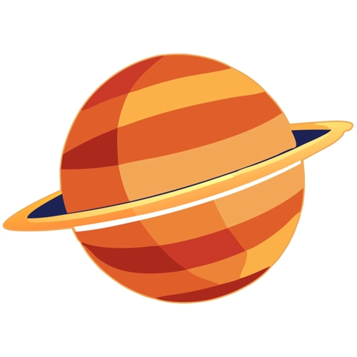 Space Explorers Theme Solaro Orbit Ring Transparent Sticker